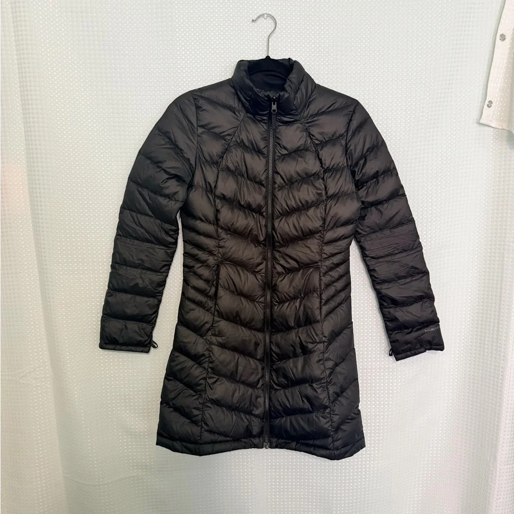 Patagonia Parka Womens Black Insulated Zip Coat Lightweight Parka Size XS - Picture 4 of 12